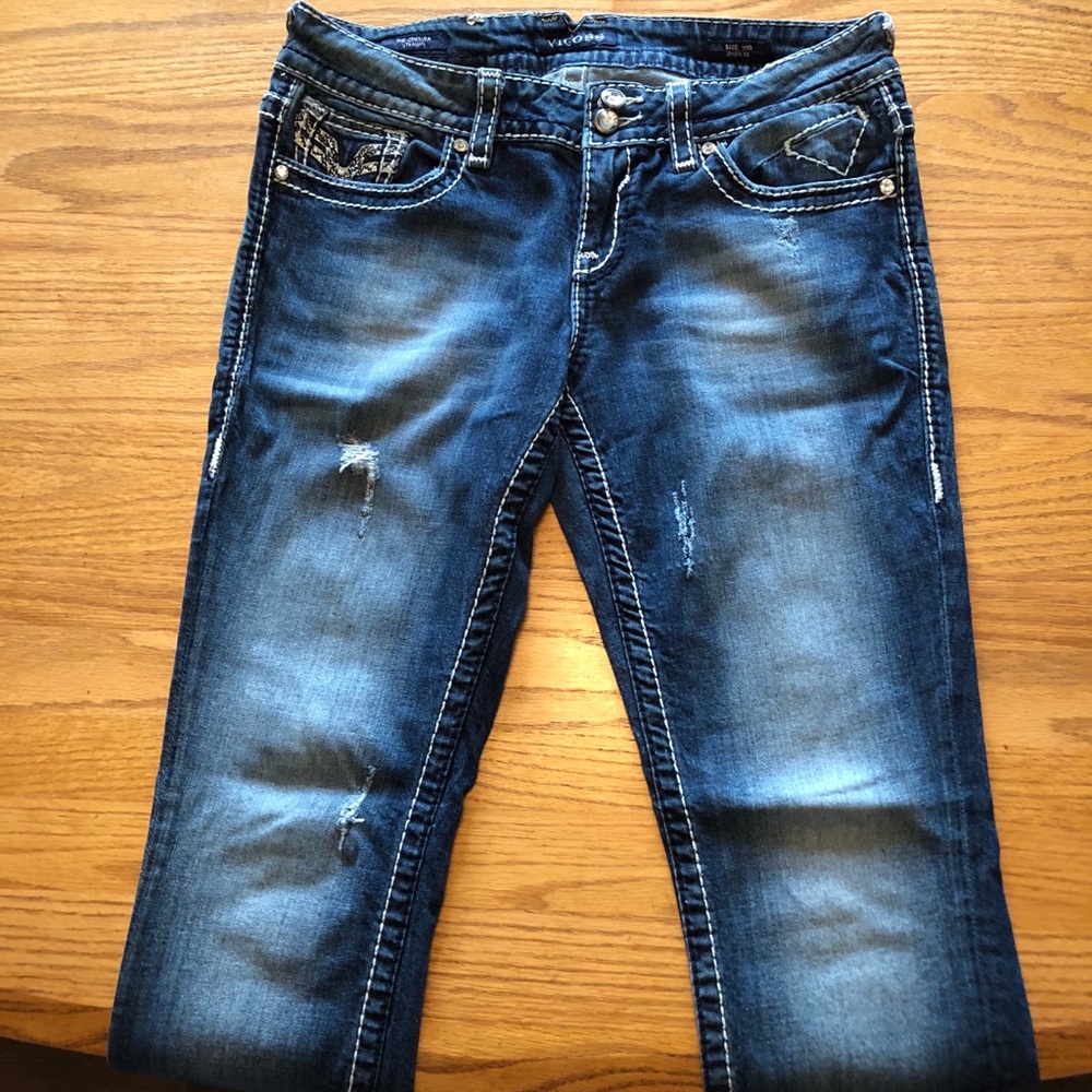 VIGOSS Jeans / Dark Denim / White Stitching
